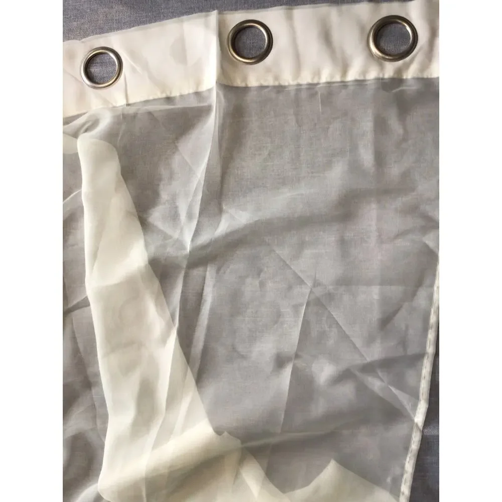 2 Curtain Panels, Ring Rod